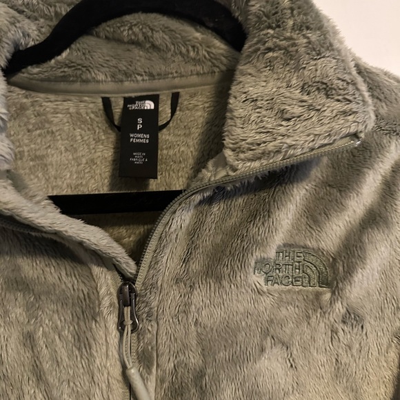 North Face Osito jade green jacket, faux fur Small - Picture 4 of 6